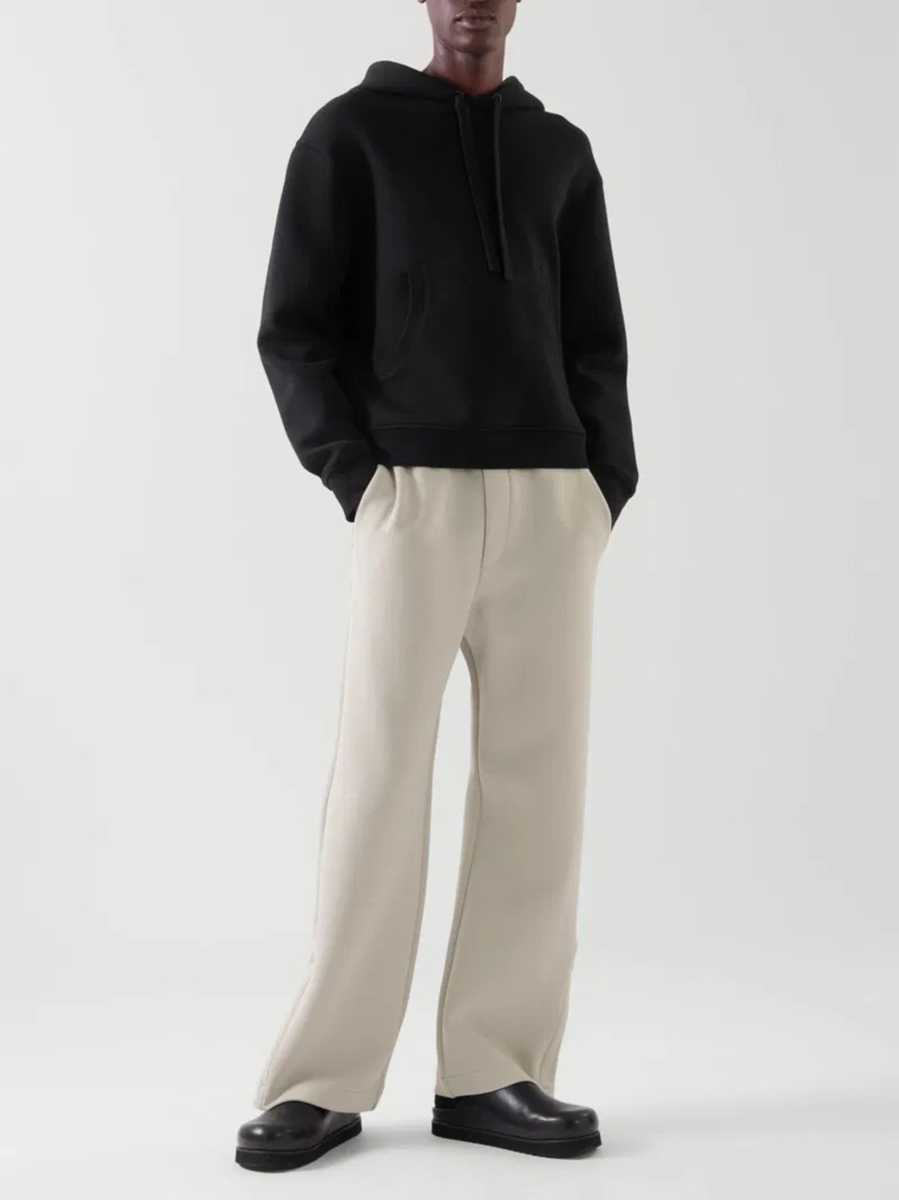 COS Scuba Joggers - Beige Wide-Leg Sweatpants - M - new!